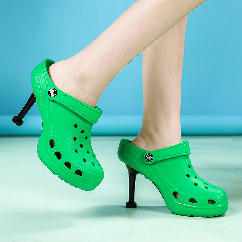 crocs high heels