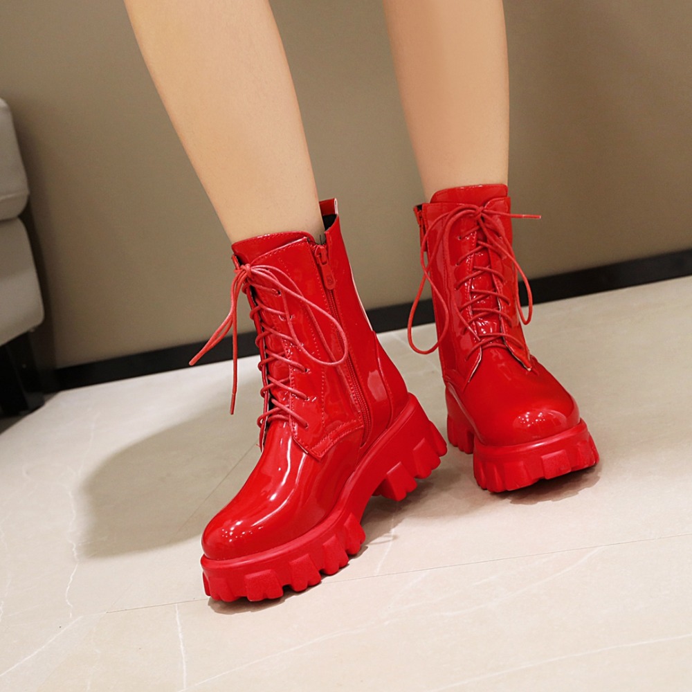 red platform shoes