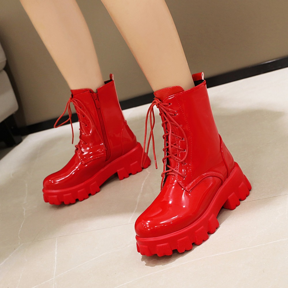 red platform shoes